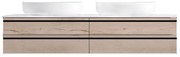 Mobilier suspendat, Kolpasan, Alexis, pentru doua lavoare pe blat 150 cm, Craft Wood