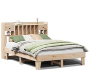 vidaXL Cadru de pat fără saltea, 140x200 cm, lemn masiv pin