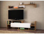 Mobilier media DREAM maro/alb