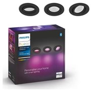 SET 3x plafonieră LED RGB încastrată dimabilă Hue 1xGU10/5,7W/230V 2000-6500K Philips