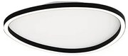 Plafoniera LED dimabila design slim Josie neagra 40cm