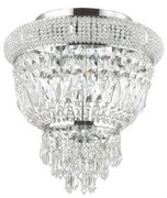 Plafonieră de cristal Ideal Lux DUBAI 3xE14/28W/230V d. 32 cm crom