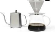 Espressor moka argintiu din oțel inoxidabil 500 ml Slow Coffee – Leopold Vienna