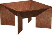 Fokus Focar de grădină 50 x 50 x 30 cm, corten CORGARDEN 1016
