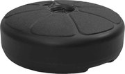 vidaXL Suport de umbrelă, negru, 15 L, umplere cu nisip/apă