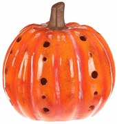 Decorațiuni LED de toamnă Dovleac cu găuri, 19 x19 x 19 cm, ceramică