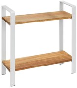 WENKO 53024100 - Poliță LOUISA, 32 x 33 cm, alb/maro