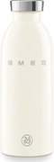 Sticla termos SMEG Clima 50's Style WBF01CR, 500 ml, Inchidere ermetica, Pereti dubli, Otel inoxidabil 18/8, Crem