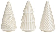 Brad din ceramica CHRISTMAS TREE 20 cm alb
