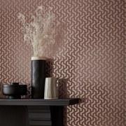 Tapet metalizat Rattan, Rose Gold Luxury Foil, 1838 Wallcoverings, 5.3mp / rola