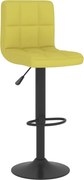 vidaXL Scaun de bar, verde, material textil