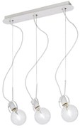Lustra suspendata cu 3 pendule design modern RADIO SP3 BIANCO 119434