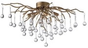 Lustra Aplicata cu Pandative din Sticla ICICLE alama antic