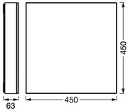 Plafonieră LED dimabilă SMART+ FRAMELESS LED/24,5W/230V Wi-Fi Ledvance