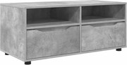 vidaXL Cabinet TV Gri din beton 100 x 48 x 43 cm Lemn compozit