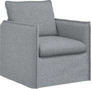 vidaXL Canapea Gri deschis 195 x 82 x 85 cm țesătură