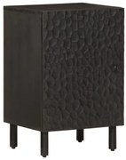vidaXL Dulap de baie, negru, 38x33x58 cm, lemn masiv de mango