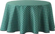 Față de masă rotundă ALIANOR din poliester, Ø 180 cm