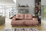 Canapea extensibila OSLO, stofa catifelata maro deschis - Palladium 4,