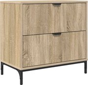 vidaXL Noptieră Stejar sonoma 63.5 x 36 x 61 cm Lemn compozit
