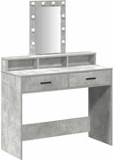 vidaXL Masă de Machiaj cu sertar Gri 100 x 41 x 140 cm Lemn compozit