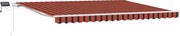 vidaXL Cortina Retractabilă Manual portocaliu și maro 450 × 300 cm