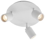 Spot modern pentru baie alb cu 3 lumini IP44 - Ducha