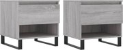 vidaXL Măsuțe de cafea, 2 buc., gri sonoma, 50x46x50 cm, lemn compozit