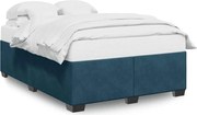 vidaXL Cadru de pat, albastru, 140x200 cm, catifea