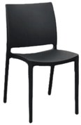 Set 4 scaune POLI -HORECA-POLIPROPILENA - NEGRU