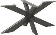 vidaXL Picior masă de cafea, formă de păianjen, antracit, 98x58x(42-43) cm, oțel