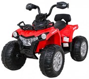 ATV Electric cu acumulator pentru copii NOVOKIDS™ Madness Quad PRO , Cu melodii si lumini, Lungime 100 cm, 3-8 ani , Max 30 kg , Roti EVA, 12V, Rosu