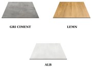 BLAT MASA PATRAT MELAMINAT -HORECA- - ALB - 60 cm / 60 cm