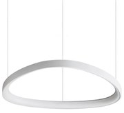 Lustra LED suspendata design circular GEMINI SP D061 BIANCO