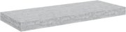 vidaXL Raft de perete suspendat, gri beton, 60x23,5x3,8 cm, MDF