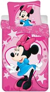 Disney Minnie Hello lenjerie de pat 140×200 cm, 70×90 cm microfibră