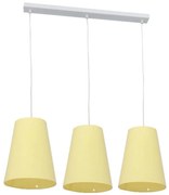 Lustră pe cablu PINIO 3xE27/60W/230V galbenă