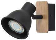 Aplica de perete design industrial metalica MAC negru 5902 RX