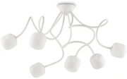 Lustra aplicata design modern cu brate flexibile OCTOPUS PL6 alba 174921