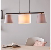 Lustră pe cablu Eglo 55207 ALMEIDA 3xE14/25W/230V gri