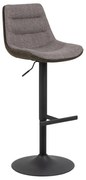 Scaun de bar gri cu înălțime ajustabilă (înălțime șezut 86 cm) Adisa – Actona