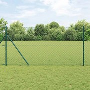 vidaXL Gard cu plasă de sârmă Verde 10 x 1.2 m Oțel