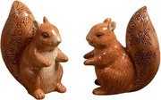 Set sare si piper, din ceramica, Squirrels