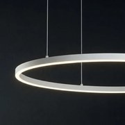 Ideal Lux - Candelabru LED suspendat pe cablu ORACLE SLIM, 53 W, 230 V, 4000 K, Ø 90 cm, alb