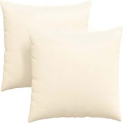 vidaXL Perne pentru canapea 2 pcs Crem 60 x 60 cm