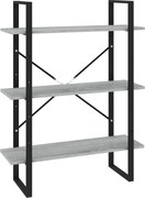 vidaXL Bibliotecă, gri sonoma, 80x30x105 cm, lemn prelucrat