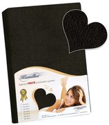 Bellatex Cearșaf din bumbac, negru, 180 x 200 cm, 180 x 200 cm