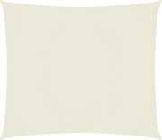 vidaXL Pânză parasolar, crem, 2,5x3 m, țesătură oxford, dreptunghiular