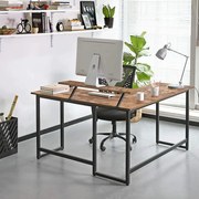 BII16 - Masa de Birou pe colt 140x130x91.5 cm, office industrial - Maro