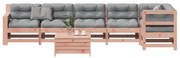 vidaXL Set mobilier de grădină cu perne, 7 piese, lemn masiv douglas